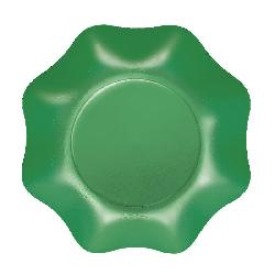 Piatti Fondi plastificati per alimenti Twenty - Verde - 10 pz - Ø cm 24, VERDE2T