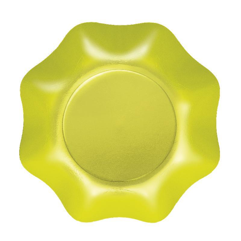 Piatti Fondi plastificati per alimenti Twenty - Verde Mela - 10 pz - Ø cm 24, VERDEMELA2T