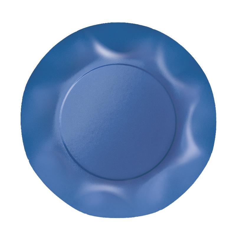 Piatti Grandi plastificati per alimenti Twenty - Carta da zucchero (Blu) - 10 pz - Ø cm 29,5, ZUCCHERO5T