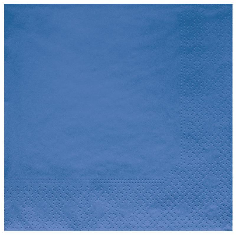 Tovaglioli 3 veli – cm 33 x 33 - Carta da zucchero (Blu) - 20 pz, ZUCCHERO922