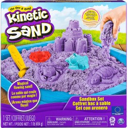Kinetic Sand, Playset Castelli di Sabbia, 454 Grammi di Sabbia con Vaschetta, Colori a Sorpresa, dai 3 Anni