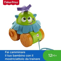 Fisher Price Mostriciattolo Gira e Vai, Giocattolo per Bambini 1+ Anni, Multicolore, FHG01