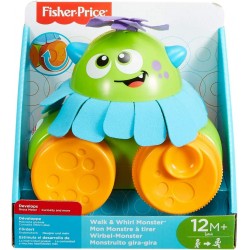 Fisher Price Mostriciattolo Gira e Vai, Giocattolo per Bambini 1+ Anni, Multicolore, FHG01