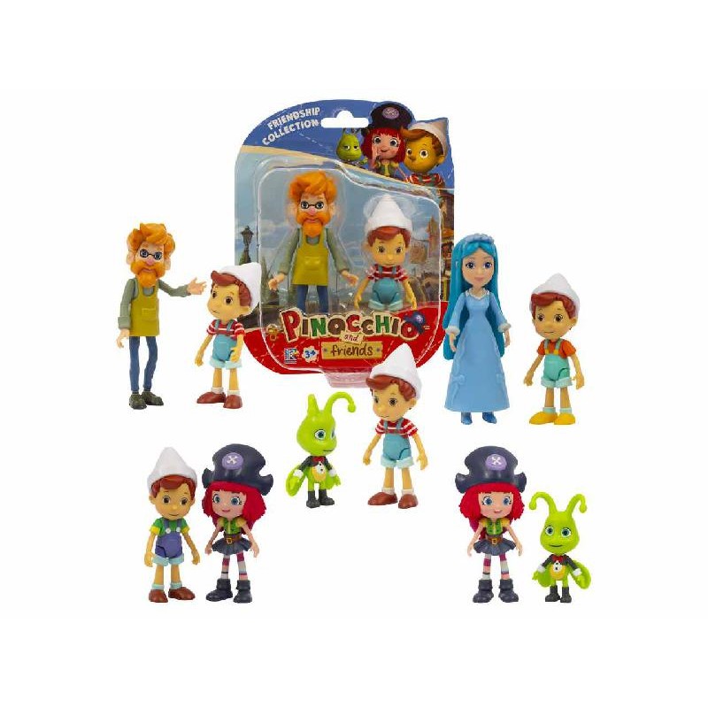 Giochi Preziosi - Pinocchio Set 2 Personaggi Mini Figure, Casuale, PNH02000