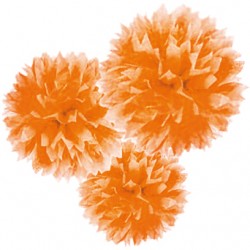 Set 3 Fluffy Carta 4'+9'+16' Arancio