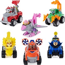 Spin Master - PAW Patrol Veicolo Dino Rescue con motore a frizione e dinosauro misterioso, 6056930