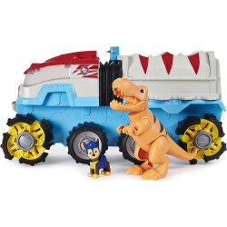 Spin Master - PAW Patrol, Dino Patroller veicolo motorizzato con Chase e T-Rex, 6058905