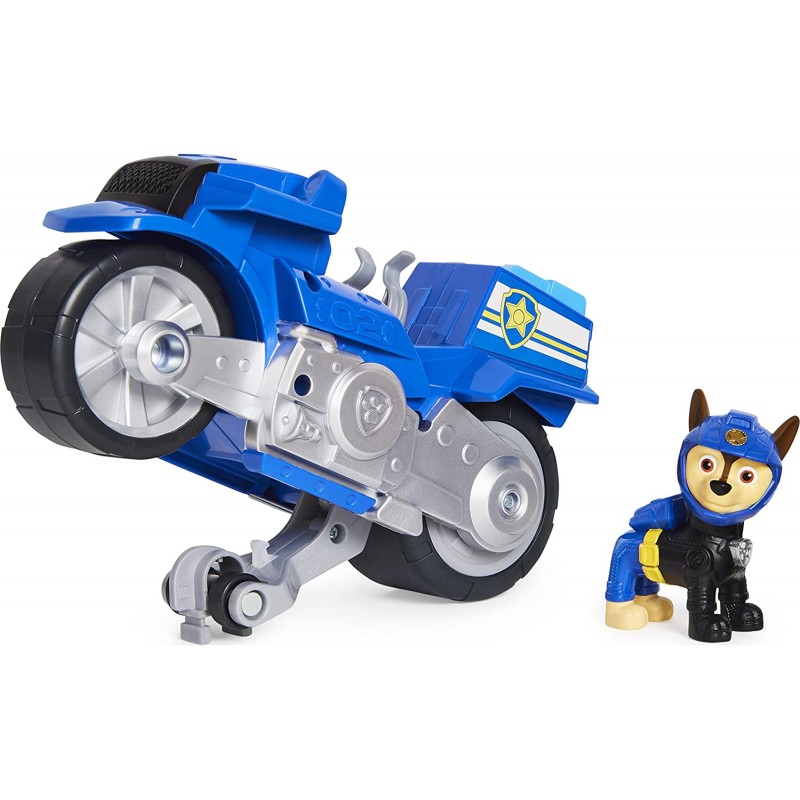 PAW Patrol, Veicolo Moto Pups di Chase, motocicletta con motore a retrocarica, 6061223