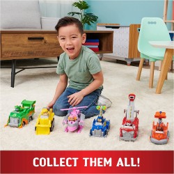 Paw Patrol - Veicolo Rescue Knights di Rocky Camion per la raccolta di rifiuti con personaggio, 6063588