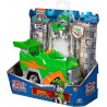 Paw Patrol - Veicolo Rescue Knights di Rocky Camion per la raccolta di rifiuti con personaggio, 6063588