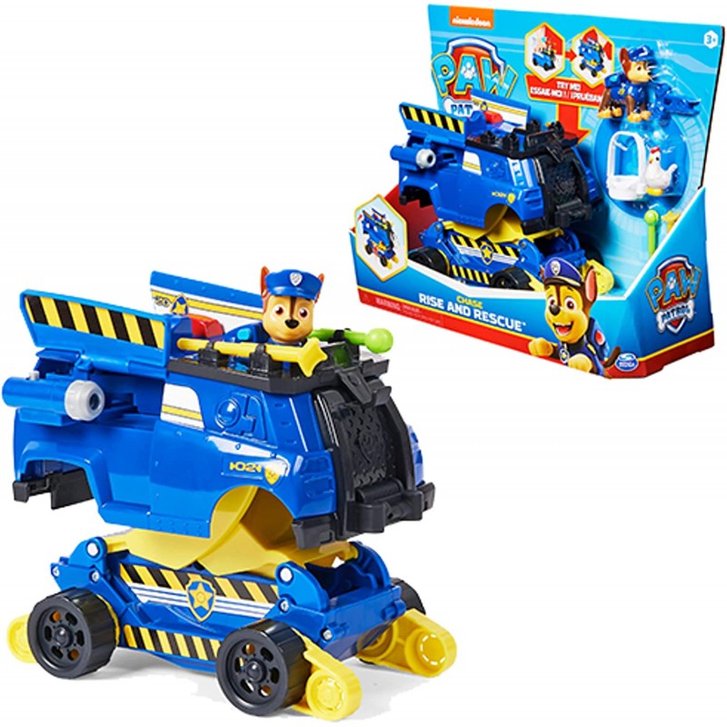 Paw Patrol - Veicolo della polizia Rise N  Rescue di Chase con personaggio, SP6063637