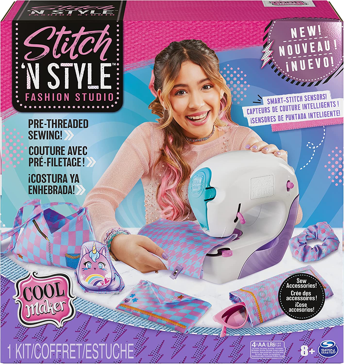 Cool Maker - Stitch N Style Fashion Studio , Macchina da Cucire per Bambini  e Bambine, 6063925