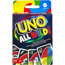 Mattel Games - UNO All Wild, Gioco di Carte per Famiglie e Bambini - M03090