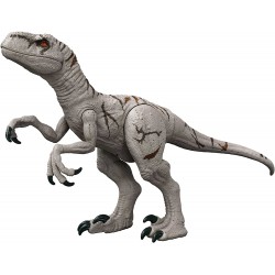 Jurassic World - Dominion Speed Dino Super Colossale Atrociraptor Action Figure, dinosauro giocattolo extra large (94 cm), M0313