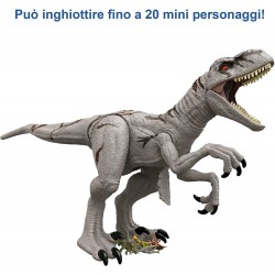 Jurassic World - Dominion Speed Dino Super Colossale Atrociraptor Action Figure, dinosauro giocattolo extra large (94 cm), M0313