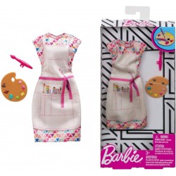 Mattel - Barbie Vestito Carriera da pittrice, Abito Beige Multicolor, con accessori, M03C78