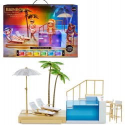 Rainbow High - Pacific Coast Colour Change Set da Gioco Piscina e Beach Club - MGA169578475EUC