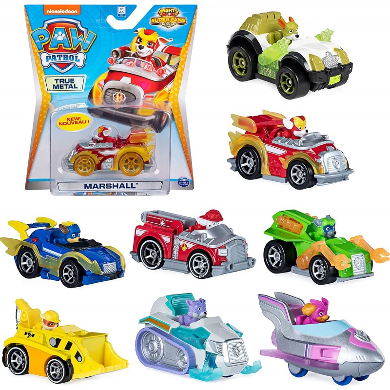 Spin Master - Paw Patrol Veicolo die-cast da collezione. True Metal, in scala 1:55, SD7380