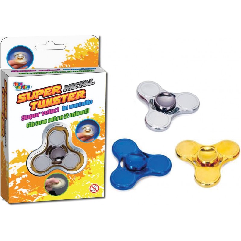 Spinner Super Metal Twister, Metallo Ass. - Multicolore - TA4078