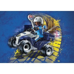 Playmobil - City Action 71092 - Quad Polizia, Con motore pull-back - PM1092