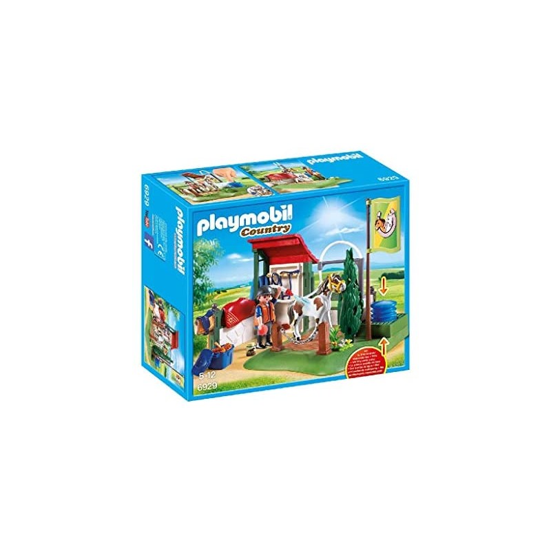 Playmobil Country 6929 - Area di Cura dei Cavalli con Pompa d Acqua Funzionante, dai 4 anni