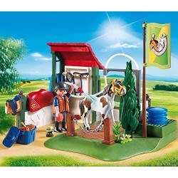 Playmobil Country 6929 - Area di Cura dei Cavalli con Pompa d Acqua Funzionante, dai 4 anni