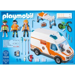 playmobil 70049 - ambulanza con luci lampeggianti
