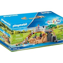 Playmobil Family Fun 70343 - Recinto Dei Leoni, dai 4 anni