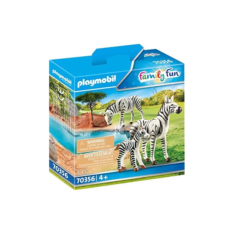 Playmobil Family Fun 70356 - Famiglia di Zebre, dai 4 anni