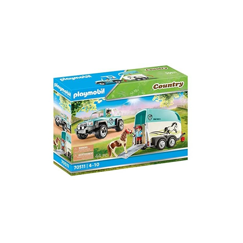 PLAYMOBIL Country 70511 - Fuoristrada con rimorchio, Dai 4 anni