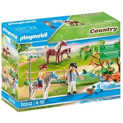 PLAYMOBIL Country 70512 - Passeggiata con i pony, Dai 4 anni