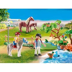 PLAYMOBIL Country 70512 - Passeggiata con i pony, Dai 4 anni