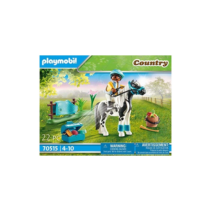Lot PLAYMOBIL 70515 Collection Country - Poney Lewitzer, 22 Pièces, Neuf Scellé, âge 4-10 Ans
