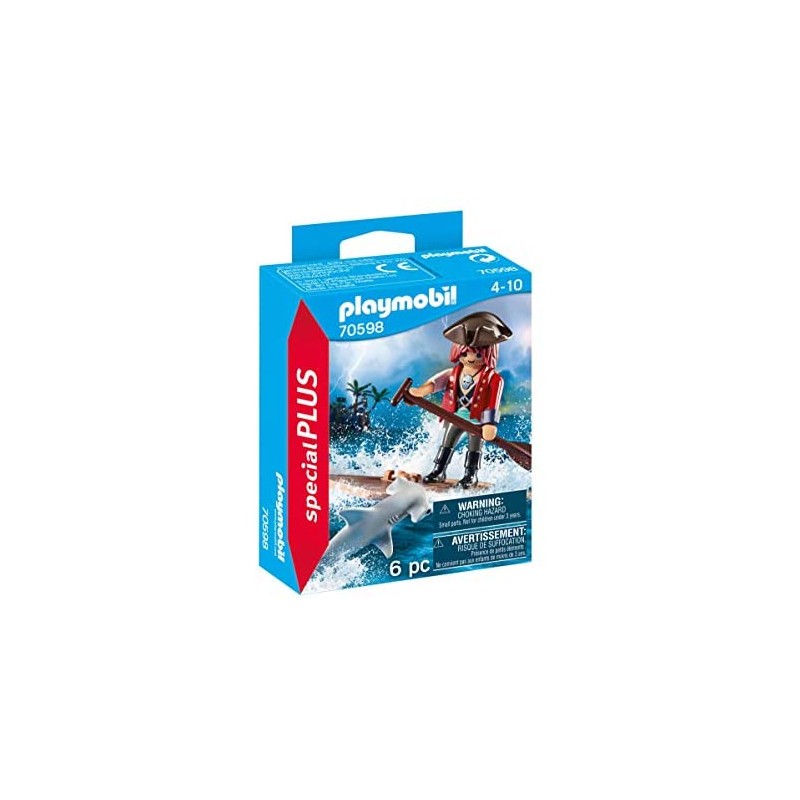 PLAYMOBIL Special Plus 70598 - Pirata e Squalo, dai 4 Anni