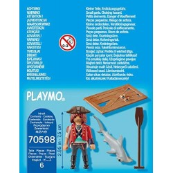 PLAYMOBIL Special Plus 70598 - Pirata e Squalo, dai 4 Anni