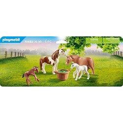 PLAYMOBIL Country 70682 - Famiglia di pony, Dai 4 anni