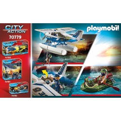 Playmobil - City Action 70779 - Idrovolante della Polizia e contrabbandiere - PM70779