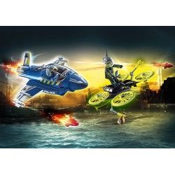 Playmobil - City Action 70780 - Jet della Polizia e Drone - PM70780