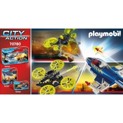 Playmobil - City Action 70780 - Jet della Polizia e Drone - PM70780