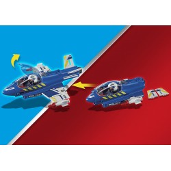 Playmobil - City Action 70780 - Jet della Polizia e Drone - PM70780