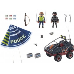 Playmobil - City Action 70781 - Paracadute della Polizia e veicolo - PM70781