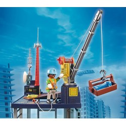 Playmobil - City Action 70816 - Starter Pack Cantiere con montacarichi - PM70816