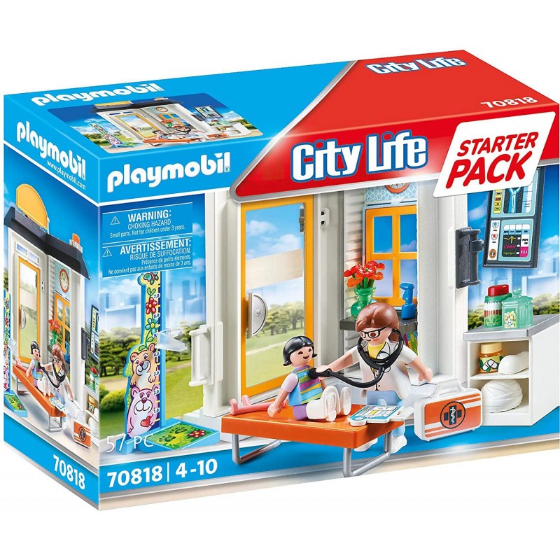 Playmobil - City Life 70818 - Starter Pack Pediatra - PM70818