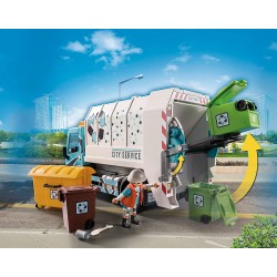 Playmobil - City Life 70885 - Camion smaltimento rifiuti con lampeggiante - PM70885