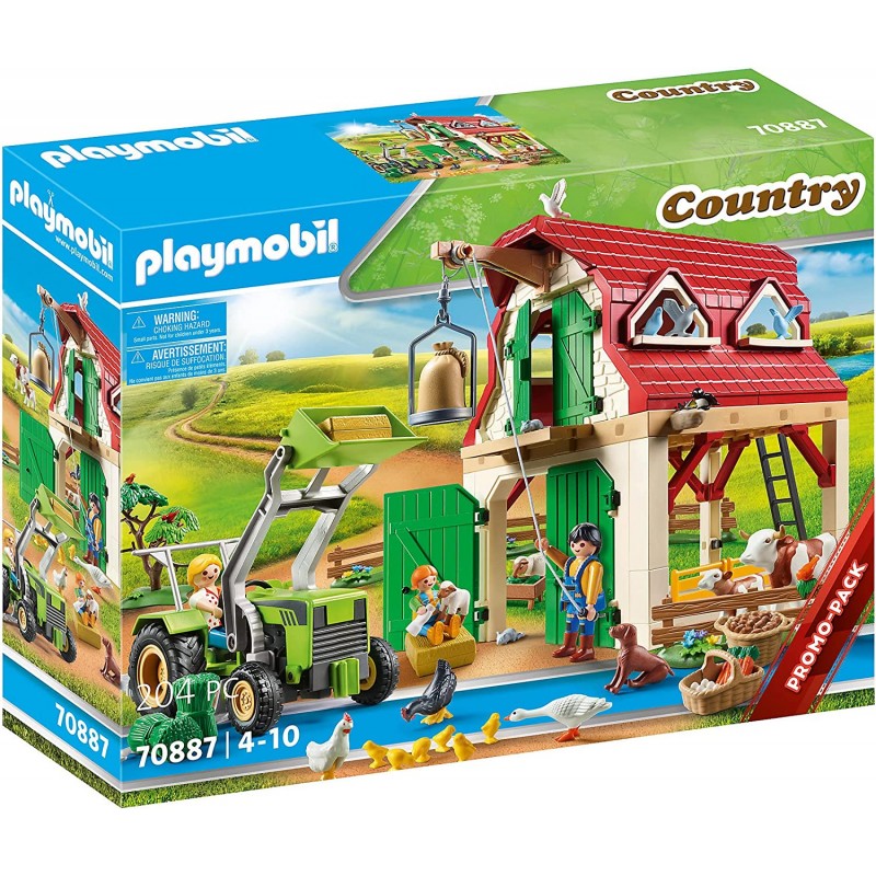 Playmobil - Country 70887 - Fattoria con trattore e animali - PM70887