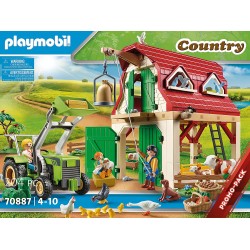 Playmobil - Country 70887 - Fattoria con trattore e animali - PM70887