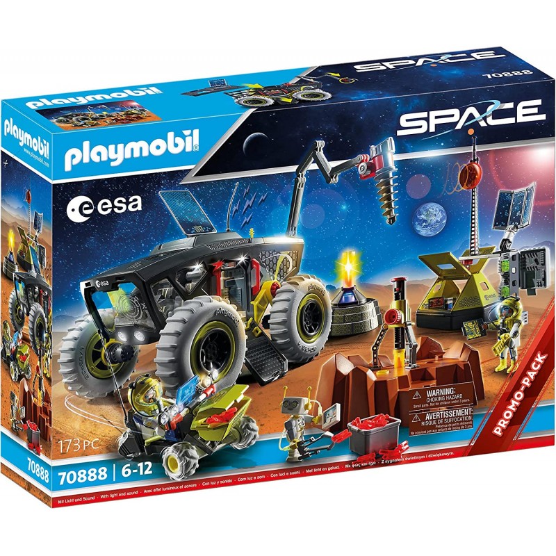 Playmobil - Space 70888 - ESA Missione su Marte con Veicoli, Luci ed Effetti Sonori - PM70888