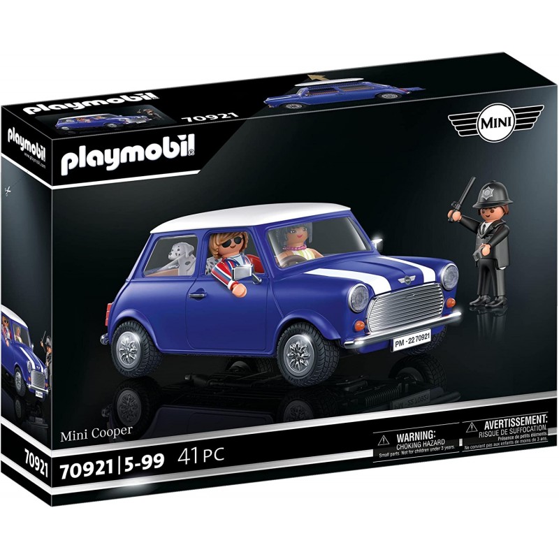 Playmobil - Classic Cars 70921 - Mini Cooper, Modellino di Auto per Adulti e Auto Giocattolo per Bambini - PM70921
