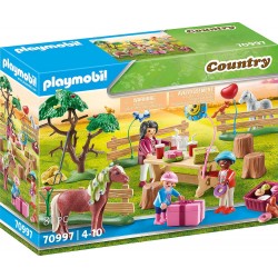 Playmobil - Country 70997 - Festa di Compleanno al maneggio dei Pony - PM70997