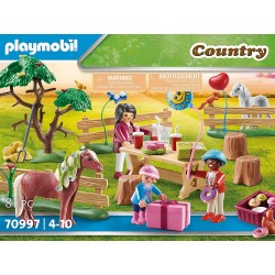 Playmobil - Country 70997 - Festa di Compleanno al maneggio dei Pony - PM70997